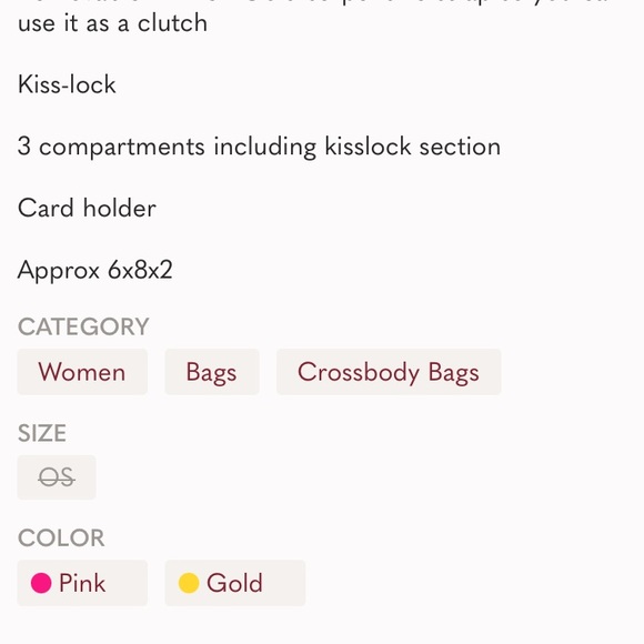 NWT Urban Expressions pink Floral Xbody - Picture 10 of 10